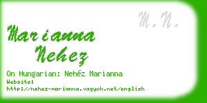 marianna nehez business card